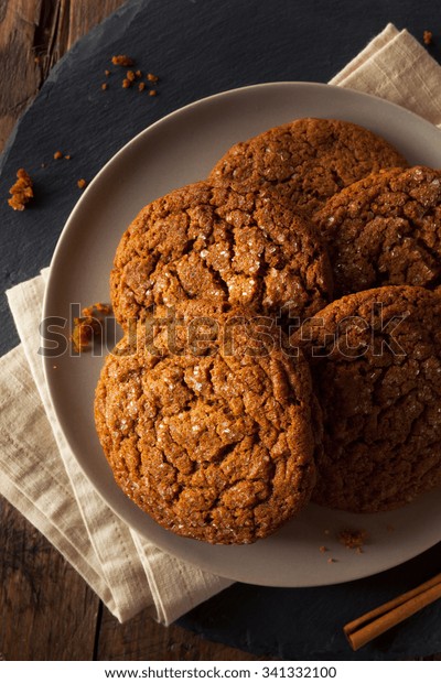 Warm\
Homemade Gingersnap Cookies topped with\
Sugar