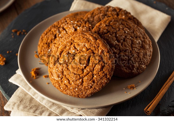 Warm\
Homemade Gingersnap Cookies topped with\
Sugar
