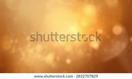 A warm and inviting abstract background featuring golden bokeh lights and a bright sun flare effect, perfect for festive or celebratory themes.