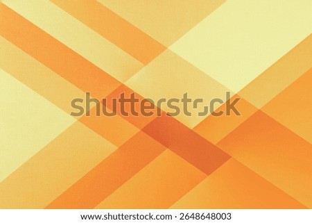 Warm light abstract background with intersecting orange and yellow geometric shapes. Subtle grsiny noisy textile texture. Branding, packaging, digital interfaces. Golden, blonde, mellow, mango.