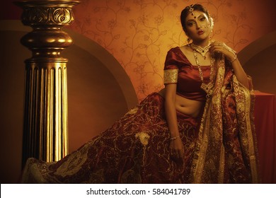 Warm Look Of Indian Bride