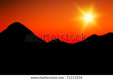 Similar – Image, Stock Photo Sunset with camel in front of pyramid