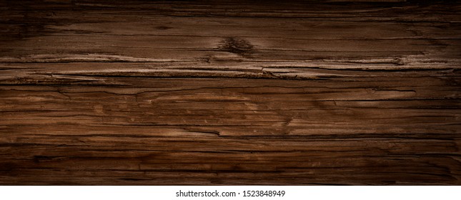 Warm Orange And Red Brown Reclaimed Wood Surface With Aged Boards Lined Up. Wooden Planks On A Wall Or Floor With Grain And Texture. Neutral Stained Vintage Wood Background.