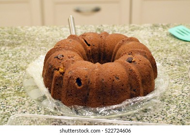 Warm Pumpkin And Chocolate Chip Bundt Cake For Thanksgiving