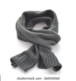 Warm Scarf On A White Background