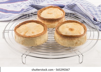 Warm Scottish Pie On A Cooling Rack