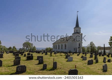 Similar – Image, Stock Photo final journey Cemetery