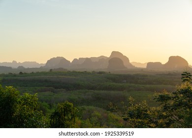 A Warm Sunrise Of Din Daeng Doi.