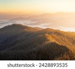 A Warm Sunrise near Wesser Bald Fire Tower, NC