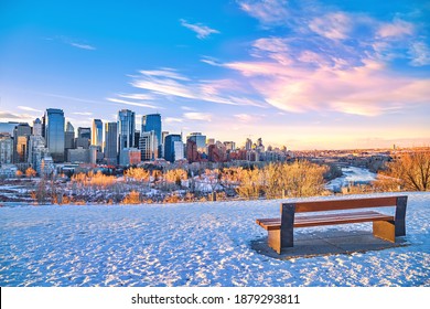 Warm sunrise over downtown Calgary - Powered by Shutterstock