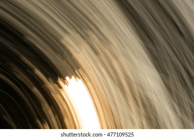 Warm sunset motion blurred creating an abstract background
