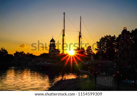 Warm Sunset view