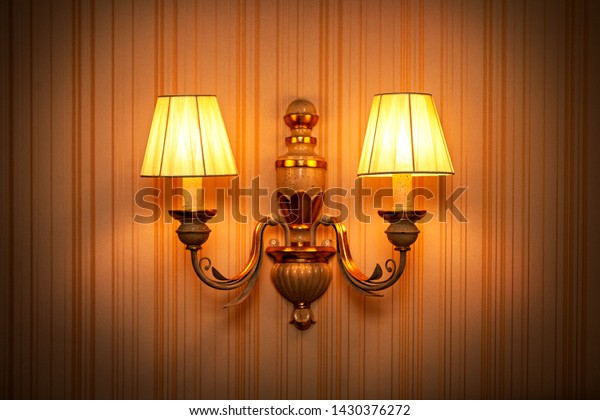 the warm wall sconce\
background 