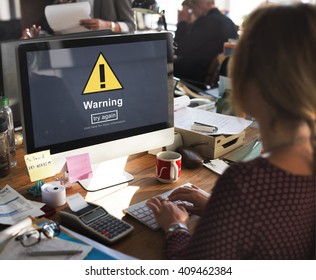 Warning Attention Alert Notification Security Sign Concept
