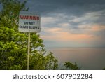 Warning at the bluffs