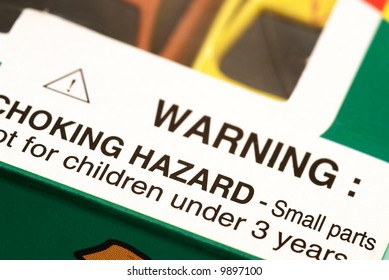 Warning Label On The Toy Package