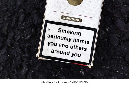 Warning Message On A Cigarette Box