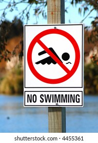 Warning Sign No Swimming Stock Photo 4455361 | Shutterstock