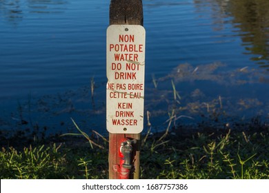 Warning Sign - Non Potable Water Do Not Drink