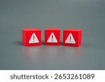 Warning signs for errors or dangers. Cautionary awareness, compliance issues, or early warnings in finance, industry, or daily life. Risk mitigation, system failures, or human error.