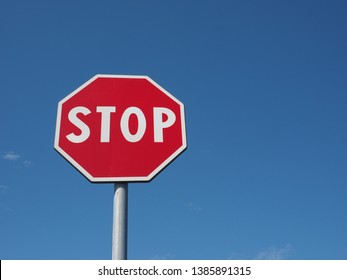 Warning Signs Stop Traffic Sign Over Stock Photo 1385891315 | Shutterstock