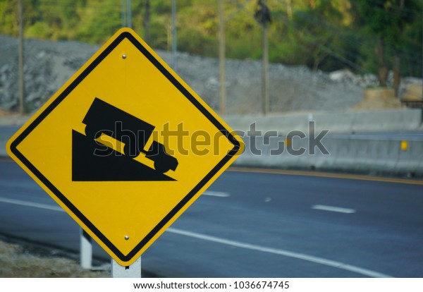 Warning traffic sign USE LOW GEAR-Steep Hill\
Descent Traffic Sign.