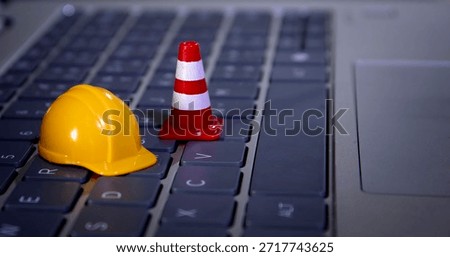 warning under construction , website under maintenance , troubleshooting and fixing