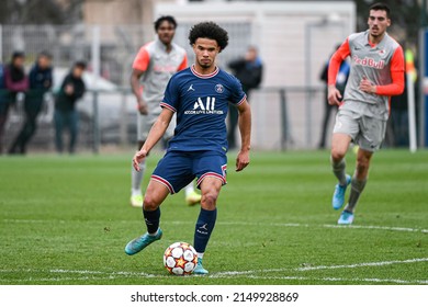 Warren Zaire-Emery During A UEFA Youth League (U19) Football Match Between Paris Saint-Germain (PSG) And RB Salzburg (FC) On March 16, 2022 In Saint-Germain-en-Laye, France.