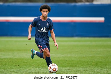 Warren Zaire-Emery During A UEFA Youth League (U19) Football Match Between Paris Saint-Germain (PSG) And RB Salzburg (FC) On March 16, 2022 In Saint-Germain-en-Laye, France.