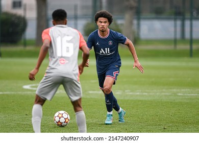 Warren Zaire-Emery Of PSG During The UEFA Youth League (U19), Football Match Between Paris Saint-Germain (PSG) And RB Salzburg (FC) On March 16, 2022 In Saint-Germain-en-Laye, France.