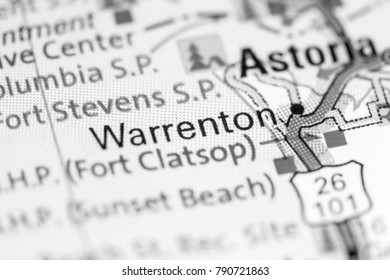 Warrenton Oregon Usa On Map 260nw 790721863 