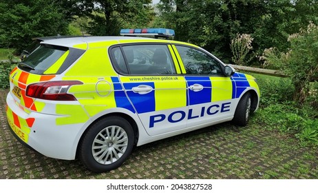 Warrington, Cheshire. UK. 09192021 Cheshire Police Marked Patrol Vehicle Parked Up.