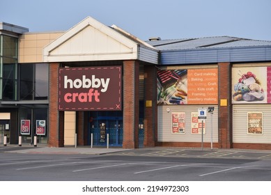 Warrington, Cheshire UK - August 28 2022: Hobby Craft At Junction Nine Retail Park, Hawleys Lane. Winwick Road.