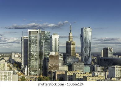 Warsaw Downtown Aerial View, Poland