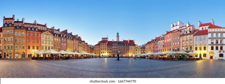 Warsaw, Old town square at summer, Poland, nobody - Powered by Shutterstock