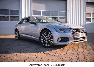 Warsaw, Poland - 03-25-2022: 2019 Audi A6 Avant Quattro Photoshoot