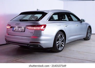 Warsaw, Poland - 03-25-2022: 2019 Audi A6 Avant Quattro Photoshoot