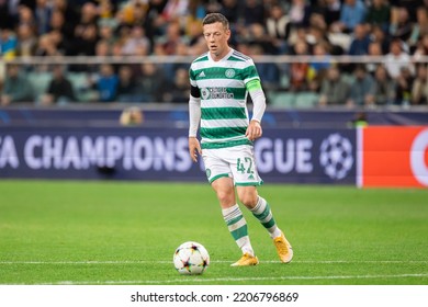 WARSAW, POLAND - 14 SEPTEMBER, 2022: UEFA Champions League Match, FC Shakhtar Donetsk - Celtic FC 1:1, O.p: Callum McGregor Of Celtic