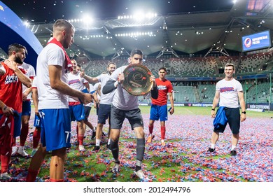 WARSAW, POLAND - 17 JULY, 2021: Polish Supercup Final 2021, Legia Warsaw - Rakow Czestochowa, O.p: Vladan Kovacevic Of Rakow