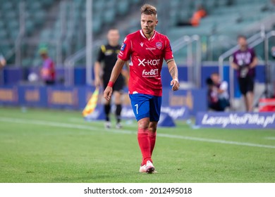 WARSAW, POLAND - 17 JULY, 2021: Polish Supercup Final 2021, Legia Warsaw - Rakow Czestochowa, O.p: Fran Tudor Of Rakow