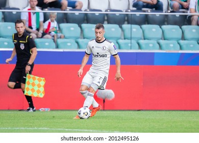 WARSAW, POLAND - 17 JULY, 2021: Polish Supercup Final 2021, Legia Warsaw - Rakow Czestochowa, O.p: Josip Juranovic Of Legia