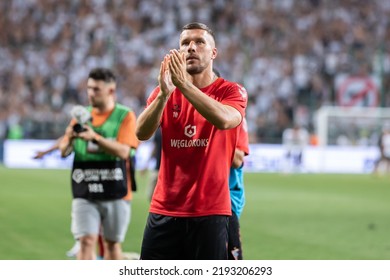 WARSAW, POLAND - 19 AUGUST, 2022: Legia Warszawa - Gornik Zabrze 2:2 Top Polish PKO Ekstraklasa League, O.p: Lukas Podolski Of Gornik