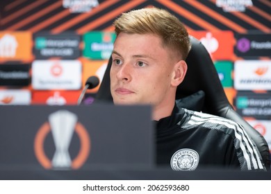 WARSAW, POLAND - 29 SEPTEMBER, 2021: Official Press Conference Before UEFA Europa League Match, Legia Warszawa Vs Leicester City FC O.p: Harvey Barnes Of Leicester City FC