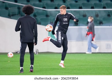 WARSAW, POLAND - 29 SEPTEMBER, 2021: Official Training Session Before UEFA Europa League Match, Legia Warszawa Vs Leicester City FC O.p: Harvey Barnes Of Leicester City FC