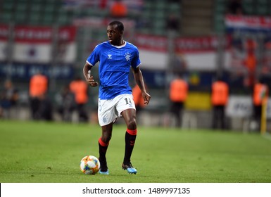 Warsaw, Poland, August 22, 2019: UEFA Europa League Qualification Round Legia Warszawa - Glasgow Rangers FC: Glen Kamara (Rangers FC) In Action 