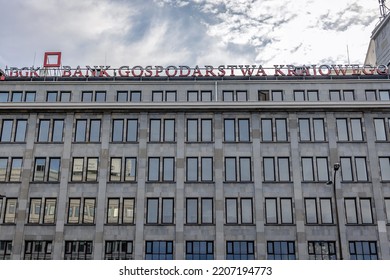 Warsaw, Poland - August 28, 2021: Bank Gospodarstwa Krajowego - BGK, Polish National Development Bank In Warsaw