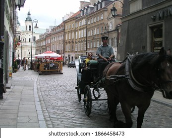 Warsaw, Poland - June. 20. 2006: The Old Town Square In Warsaw