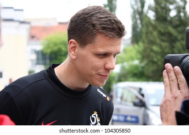 WARSAW, POLAND - JUNE 3: Wojciech Szczesny (Arsenal London), Poland National Football Team Goalkeeper Is Interviewed After Training, On June 3, 2012 In Warsaw, Poland.