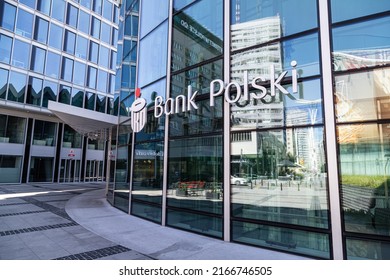 Warsaw, Poland - June 5, 2022: View At PKO BP Bank Branch In Rotunda