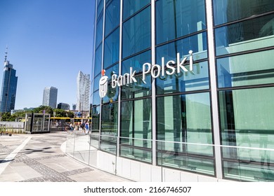 Warsaw, Poland - June 5, 2022: View At PKO BP Bank Branch In Rotunda